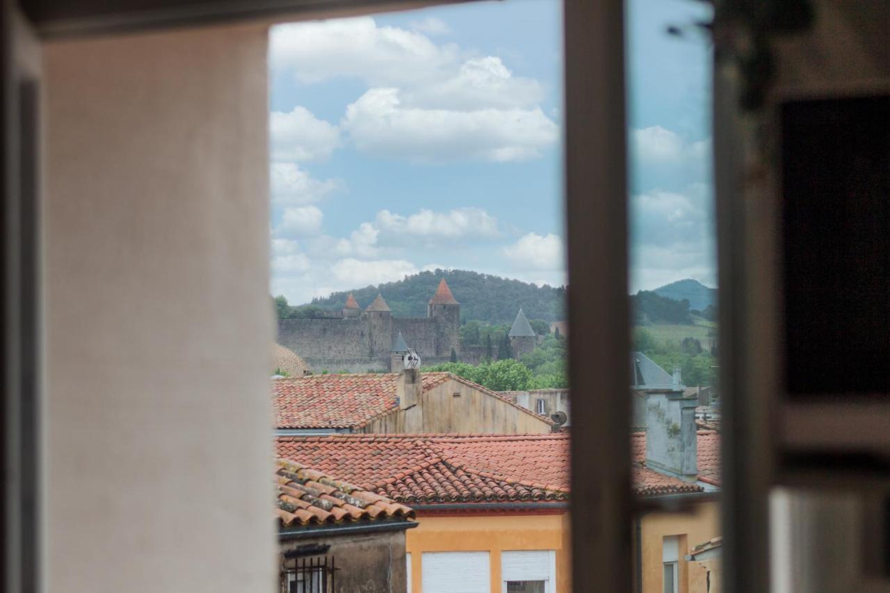 Les Clés de Laure - Le Boheme - Netflix - Wifi - Vue sur les toits et le chateau Carcasona Exterior foto